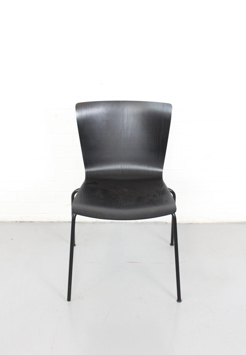 Fritz Hansen Vico Duo Black Stacking Chair - Used