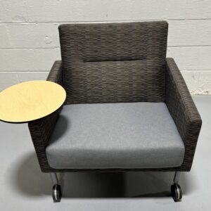Steelcase Coalesse Sidewalk Highback Lounge Mobile Chair with Tablet - Used