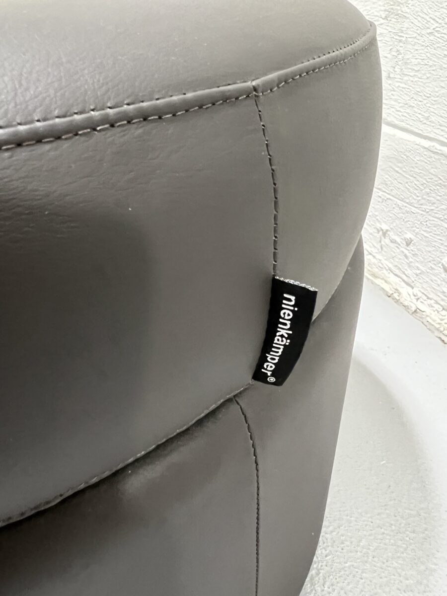 Nienkämper Dottie Round Leather Ottoman - Used - Image 3