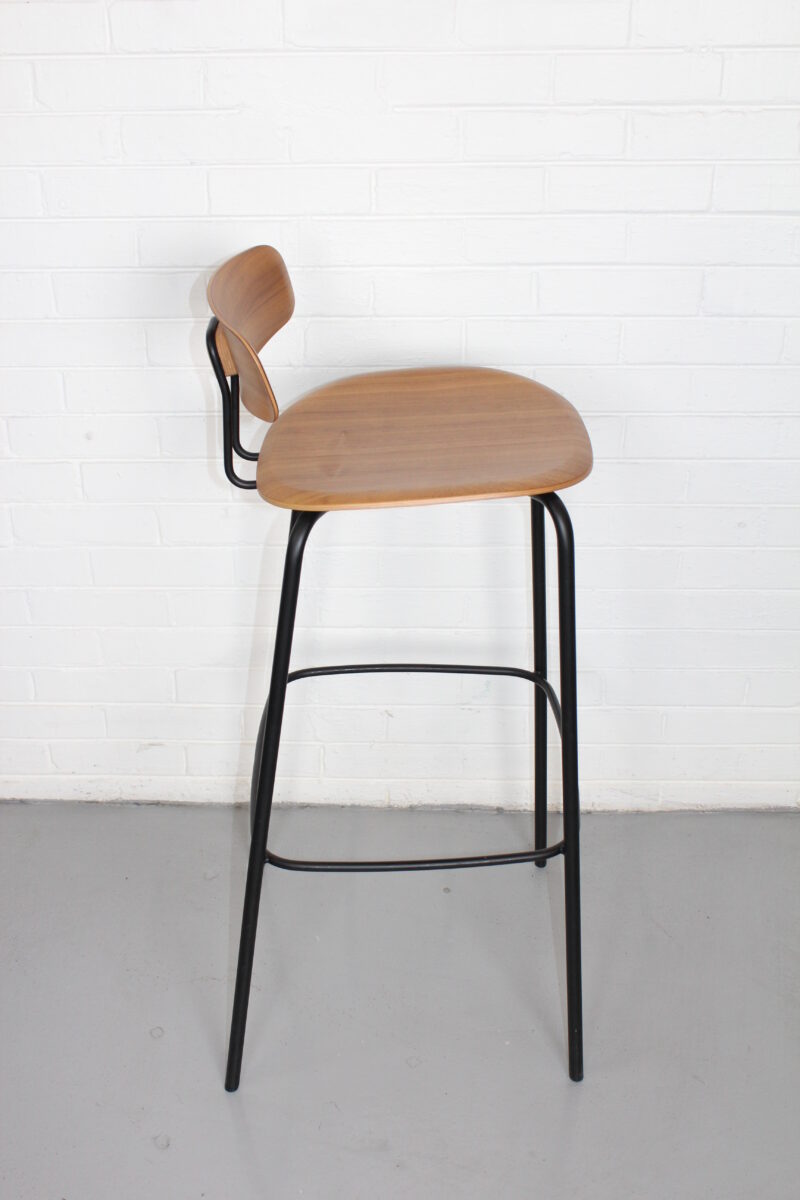 Wood and Steel Barstool - Used - Image 3
