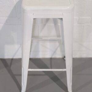 Metal Barstool White - Used