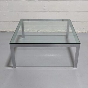 Steelcase Square Glass Coffee Table - Used