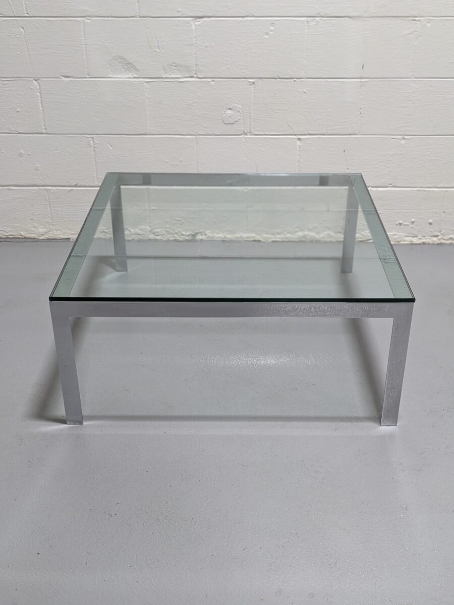 Steelcase Square Glass Coffee Table - Used