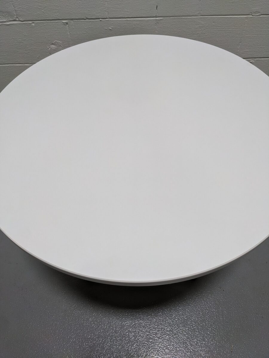 White Round Café Table - Used - Image 2