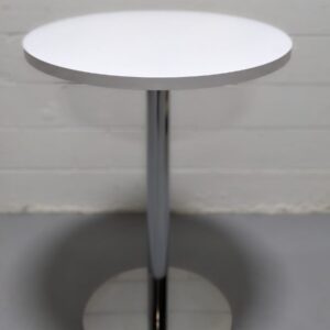 White Round Café Table - Used