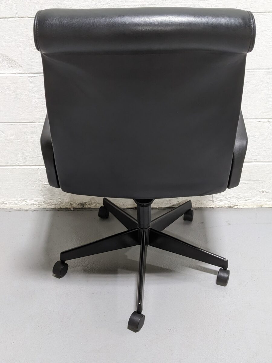Knoll Sapper Executive High-Back Leather Office Chair - Used - Image 4