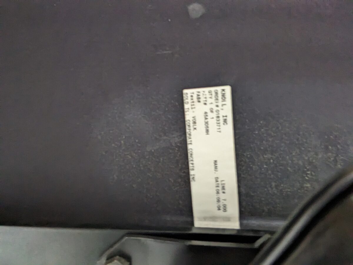 Knoll Sapper Executive High-Back Leather Office Chair - Used - Image 6