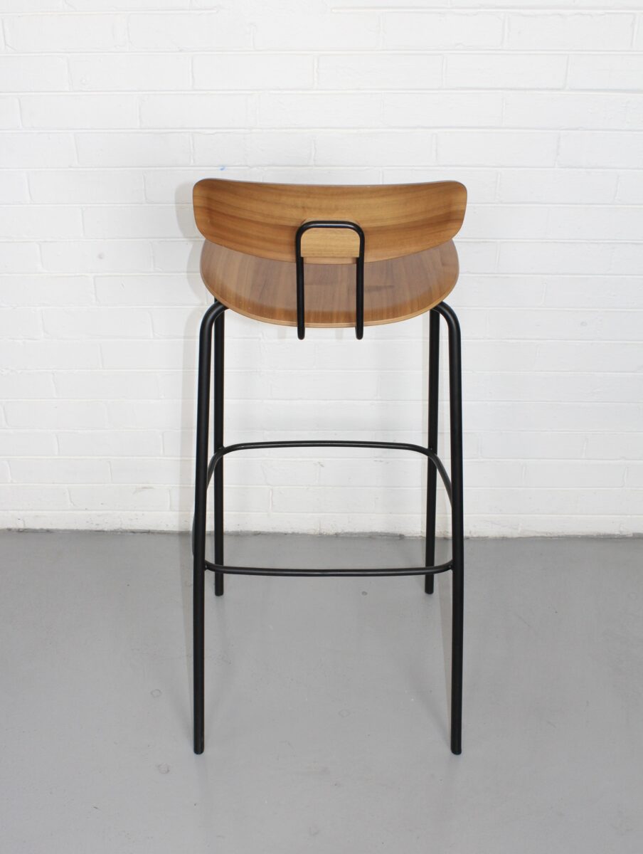 Wood and Steel Barstool - Used - Image 4