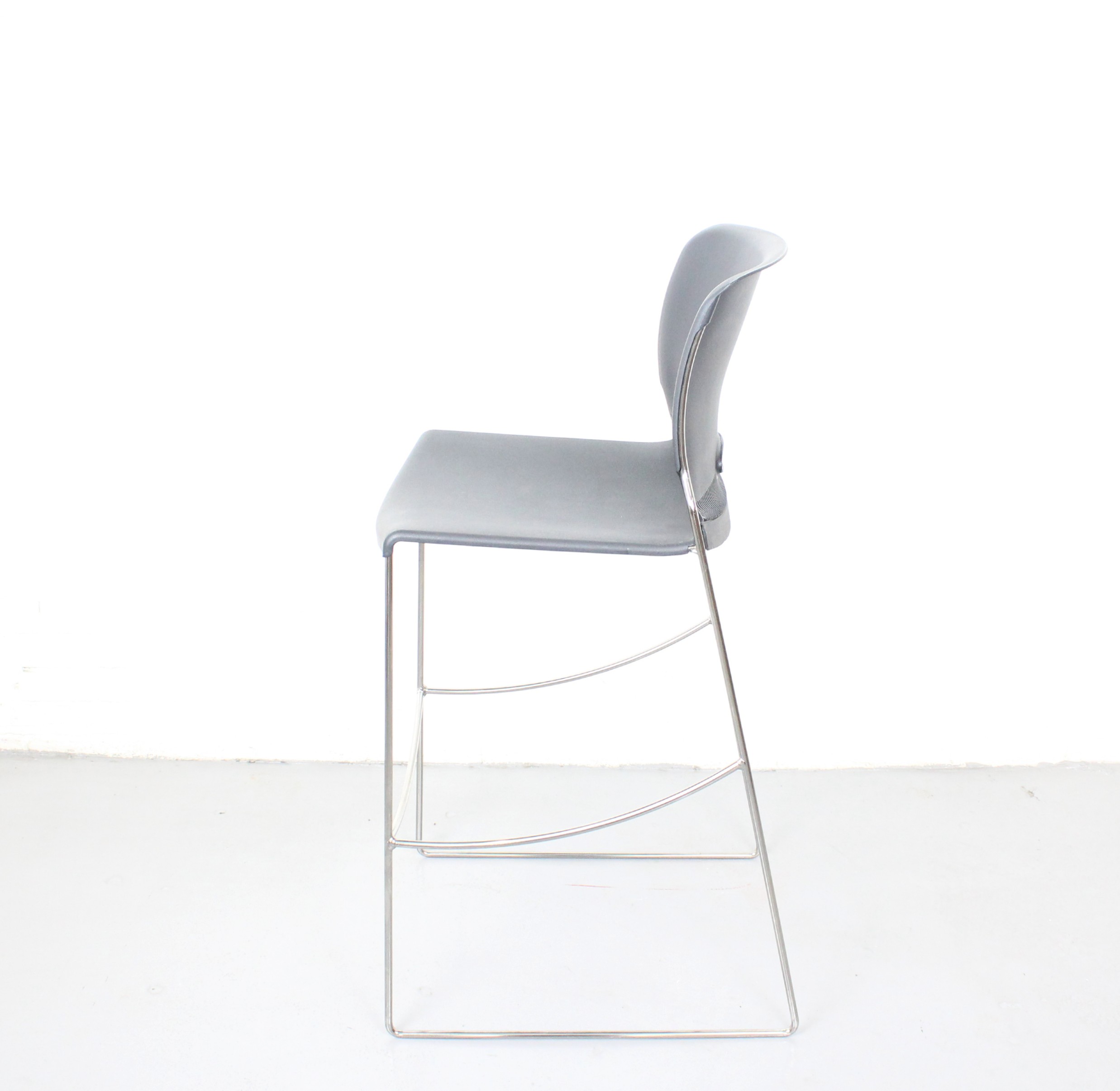 HON Olson Stacker Chrome Barstool - Used - Image 4