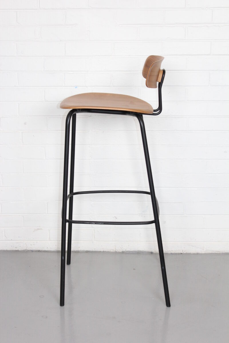 Wood and Steel Barstool - Used - Image 5