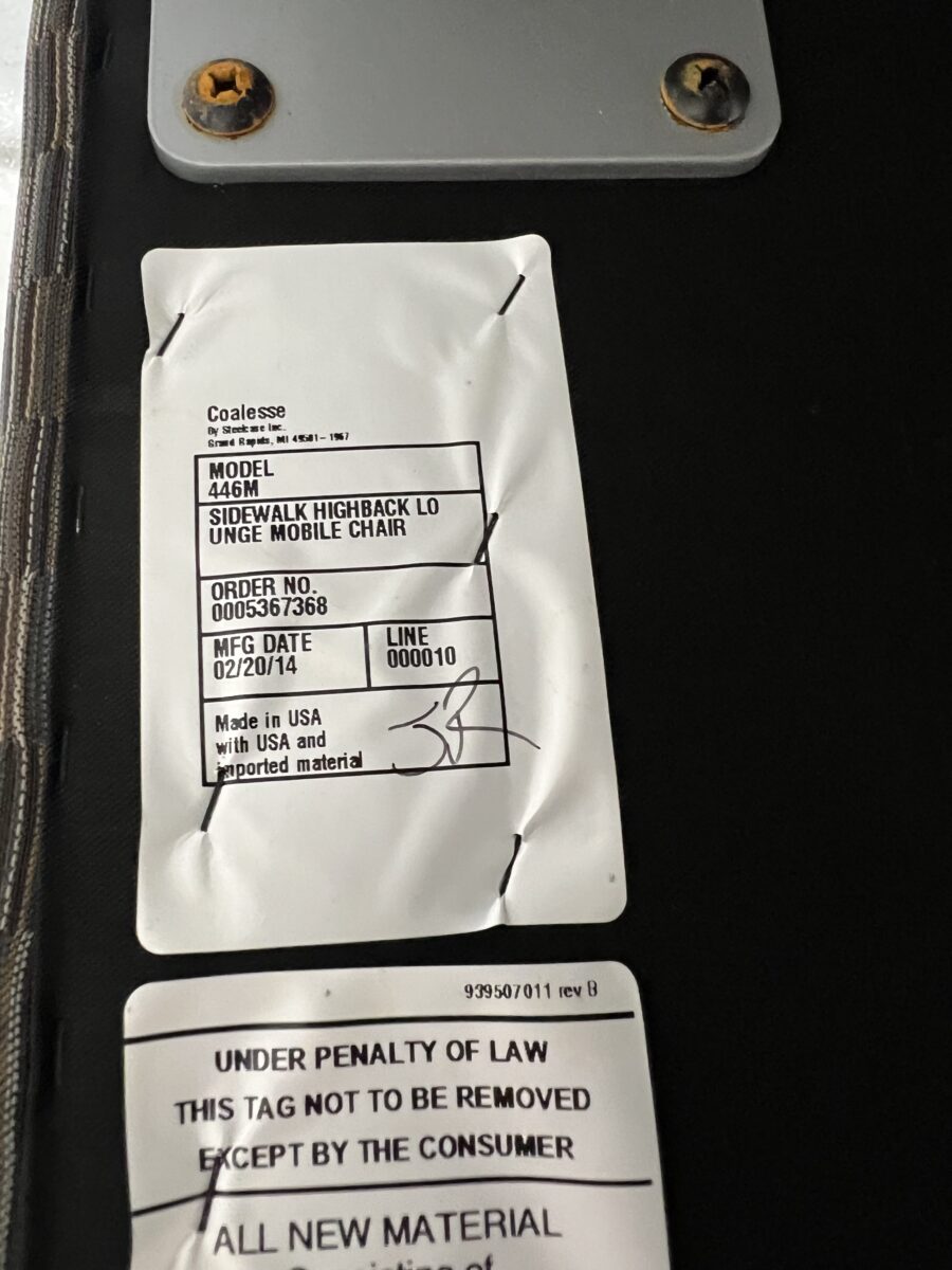 Steelcase Coalesse Sidewalk Highback Lounge Mobile Chair with Tablet - Used - Image 7