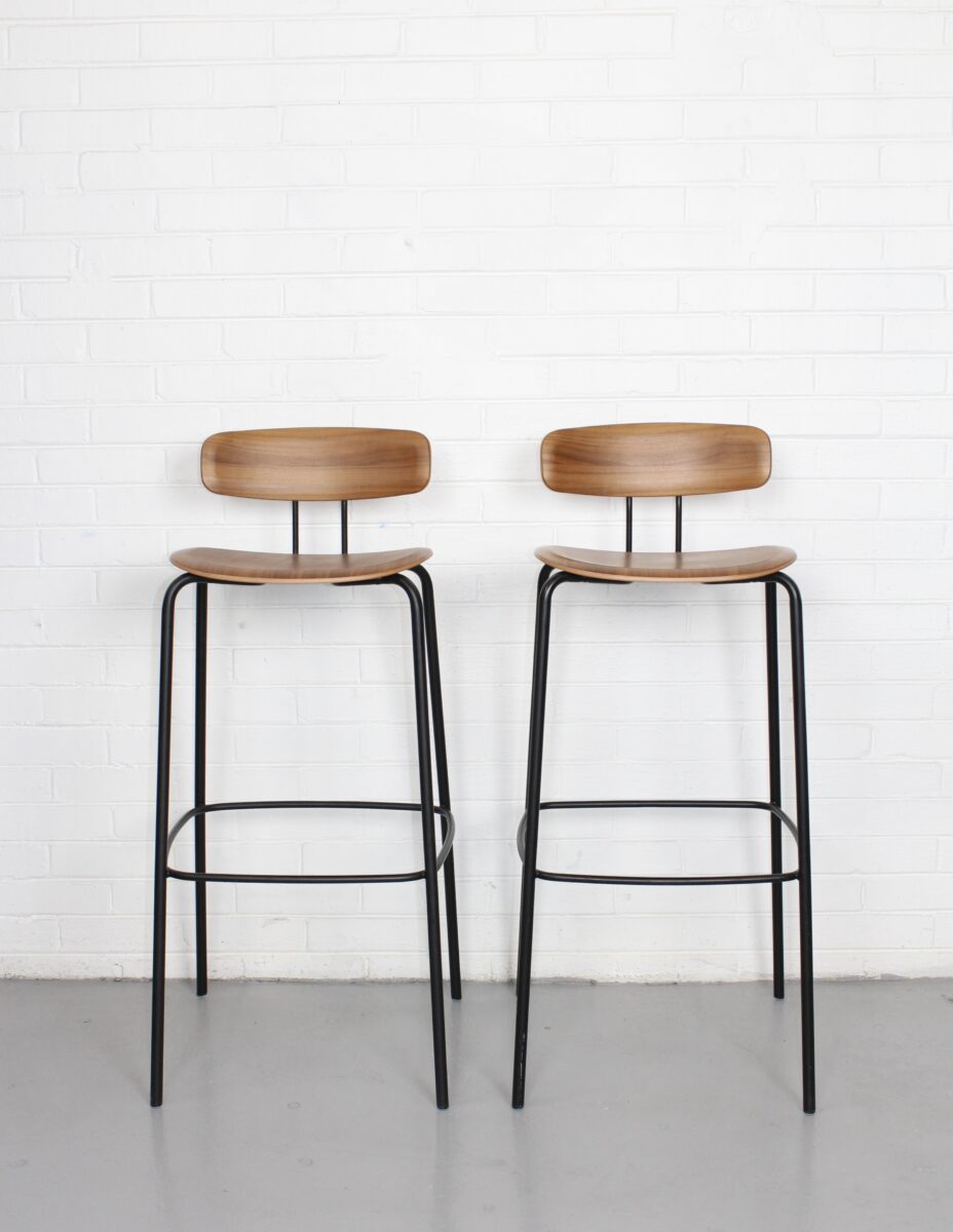 Wood and Steel Barstool - Used