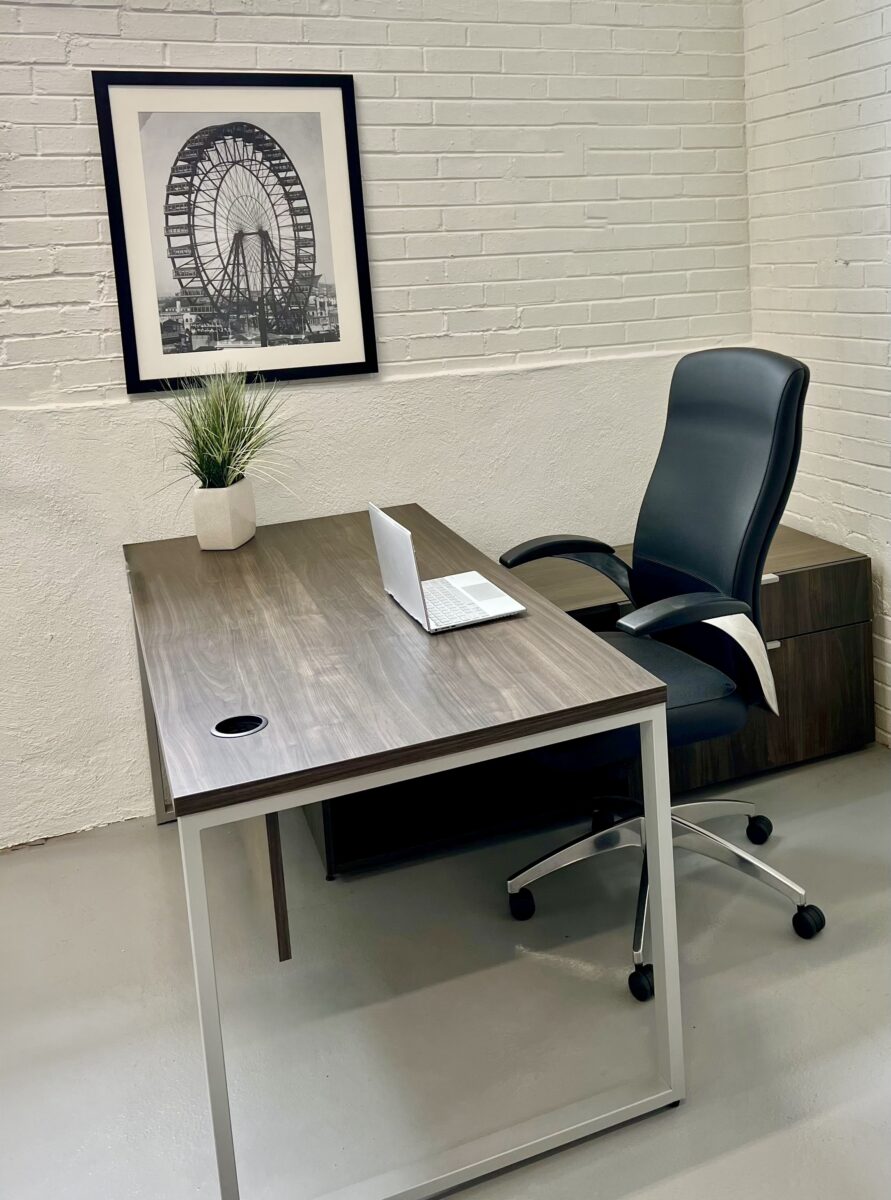 National Aurora High Back Knee Tilt Executive Chair - Used - Image 2