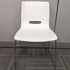 Allermuir Casper White Stackable Guest Chair - Used