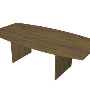 Homegrown Boat Shaped Conference Table with Panel Base (Multiple Color Options Available)