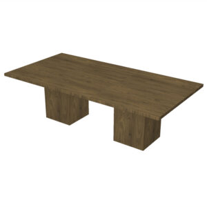Homegrown Rectangular Conference Table with Cube Base (Multiple Colors Available)