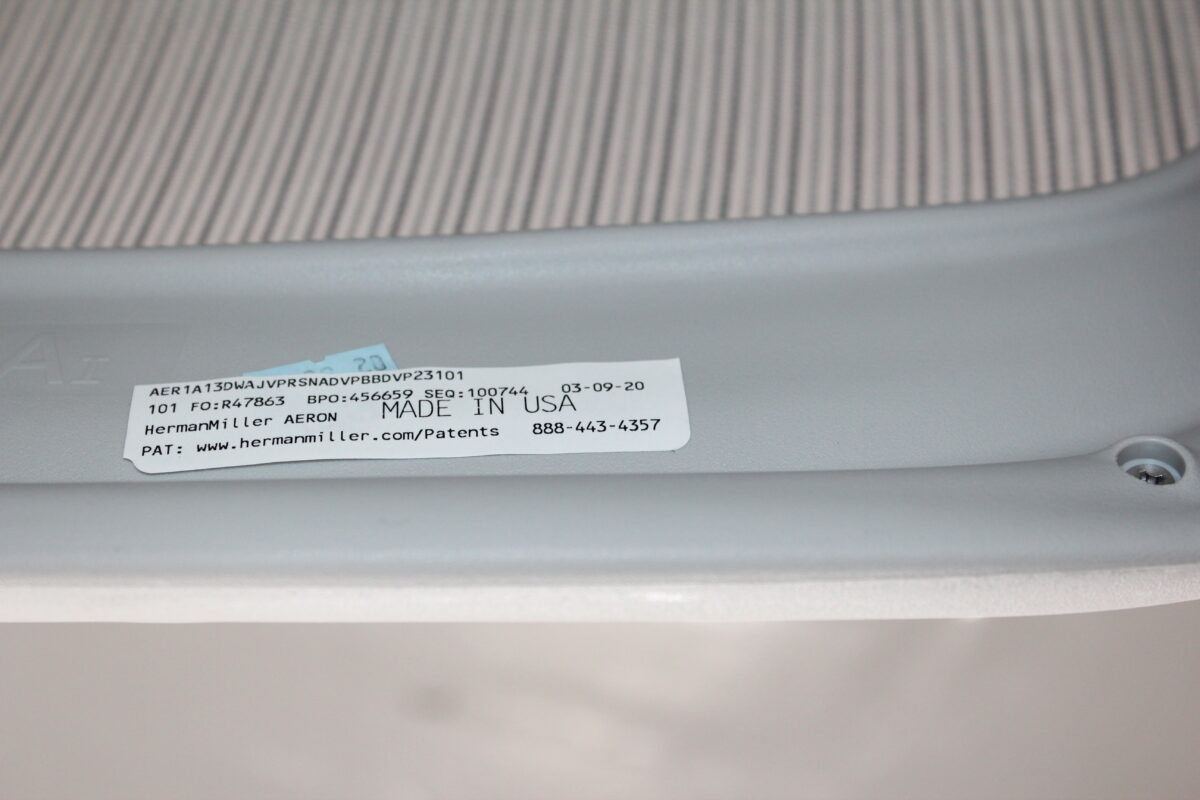 Herman Miller Aeron Remastered Size A - Used - Image 8