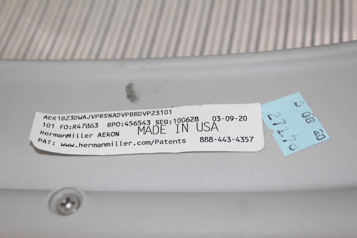 Herman Miller Aeron Remastered Size B - Used - Image 9
