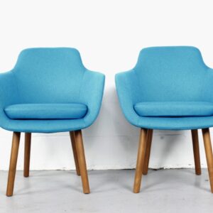 Upholstered Blue Accent Chair - Used