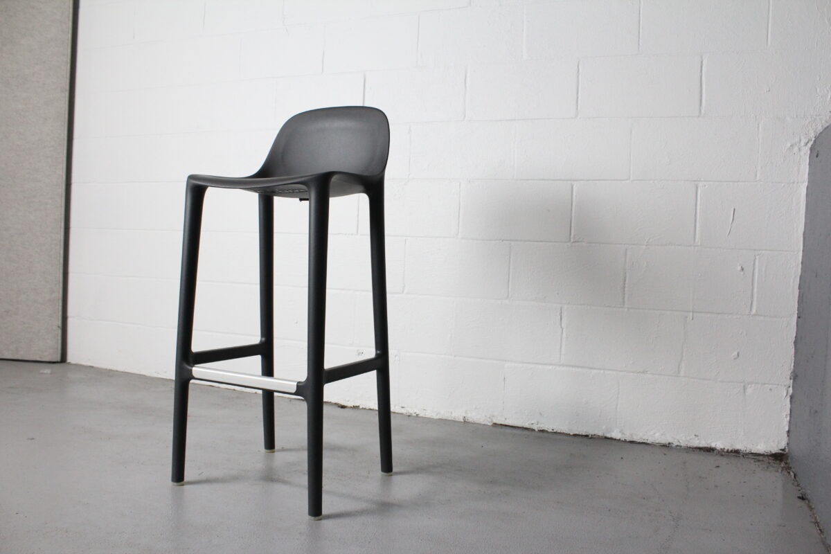 Emeco and Starck Broom Bar Stool Black - Used