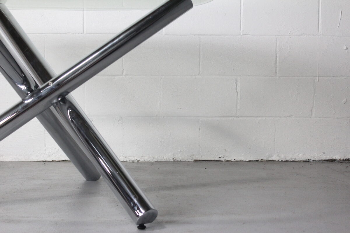 48'' Round Glass Table - Used - Image 6