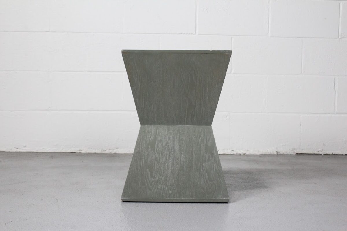 Geometric Sculptural End Table - Used