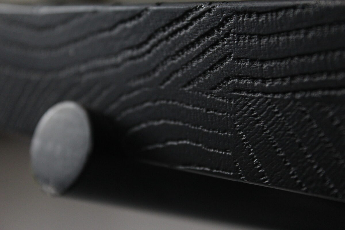 Black Modern Slatted Wood Conference Table – Used - Image 5