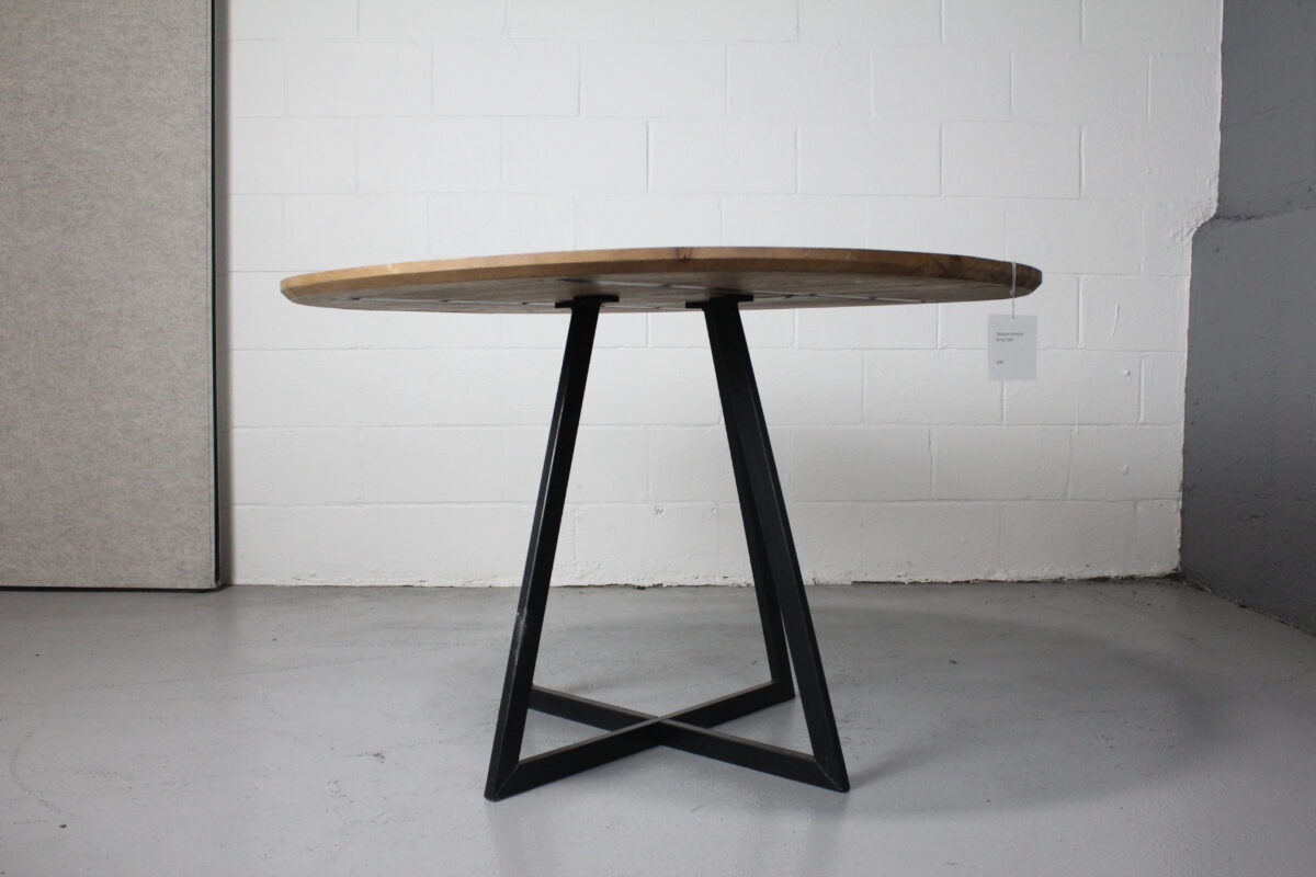 Oakwood Industries Round Industrial Conference Table - Used - Image 3