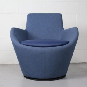 Allsteel Retreat Low Back Swivel Chair Blue - Used
