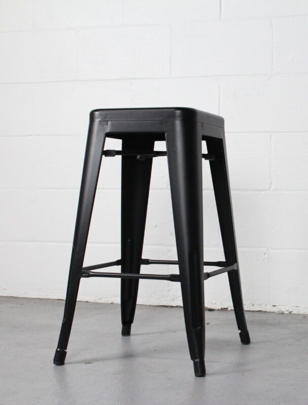 Stackable Black Metal Counter Stool - Used - Image 7