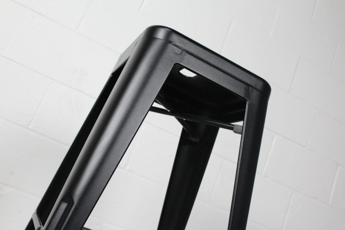 Stackable Black Metal Counter Stool - Used - Image 9