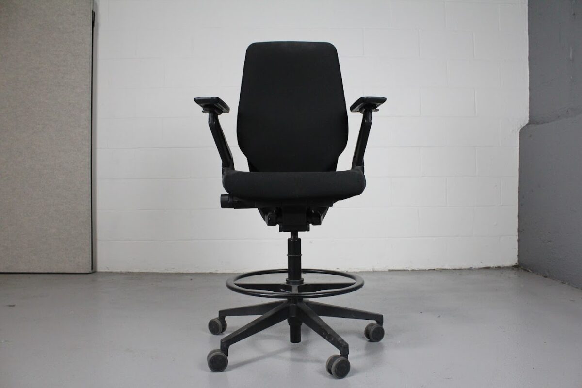 Steelcase Gesture Drafting Chair with Foot Ring - Used - Image 2