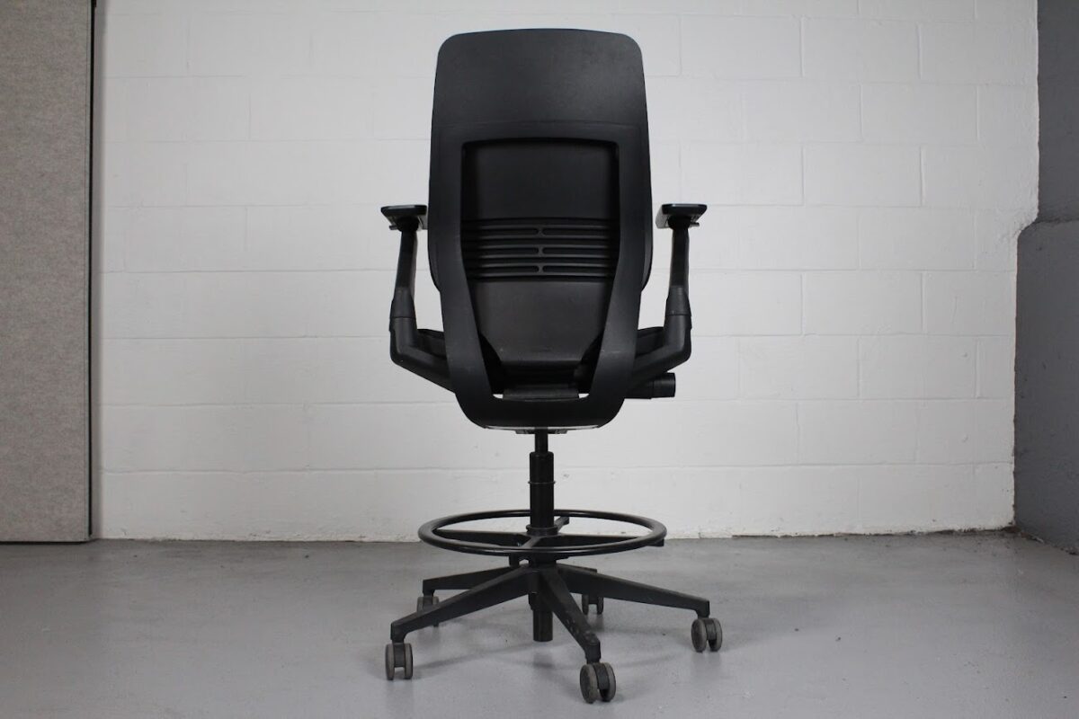 Steelcase Gesture Drafting Chair with Foot Ring - Used - Image 4