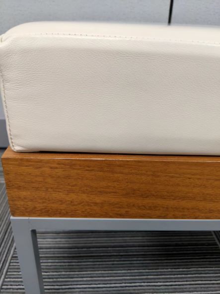 Nucraft 72" Leather Bench - Used - Image 3