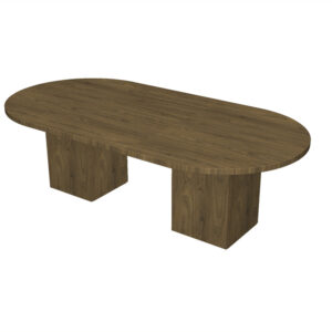 Homegrown Race Track Conference Table with Cube Base (Multiple Colors Available)