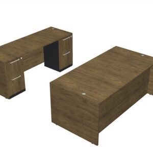 Homegrown Executive Desk + Credenza (Multiple Colors Available)