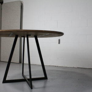 Oakwood Industries Round Industrial Conference Table - Used